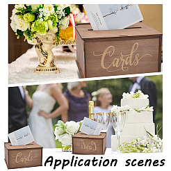 Wood Wedding Card Boxes&nbsp;CON-WH0100-16B