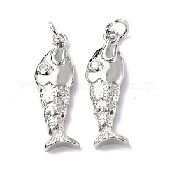 Rack Plating Brass Micro Pave Cubic Zirconia Pendants&nbsp;KK-F845-16P