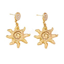 Alloy Enamel Stud Dangle Earrings for Women&nbsp;WGFF9F2-01