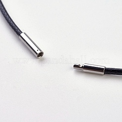 Waxed Cotton Cord Necklace Making&nbsp;MAK-G003-07C