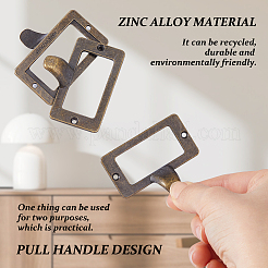 25Pcs Rectangle Zinc Alloy Label Frame Card Holder&nbsp;AJEW-FH0008-75D