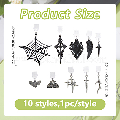 10Pcs 10 Styles Plastic Mobile Dustproof Plugs&nbsp;HJEW-DC00114