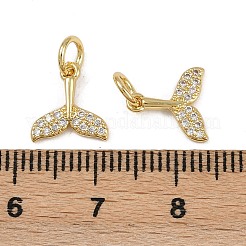 Brass Micro Pave Cubic Zirconia Pendants&nbsp;KK-Z120-04G-02