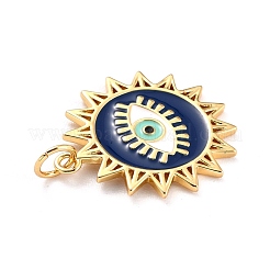 Brass Enamel Pendants&nbsp;KK-P204-16G