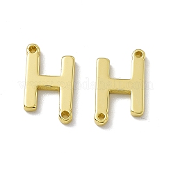 Rack Plating Brass Letter Connector Charms&nbsp;KK-C007-38G-H
