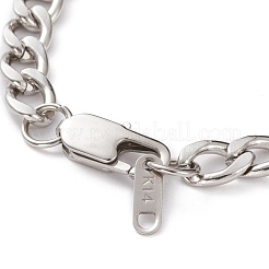 Tarnish Resistant Men's 304 Stainless Steel Cuban Chains Bracelets and Necklaces Jewelry Sets&nbsp;SJEW-JS01158