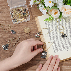 12Pcs 12 Styles Gothic Style Iron Paper Clips&nbsp;AJEW-AR00005