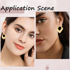 6 Pairs 6 Style 304 Stainless Steel Hoop Earrings for Women&nbsp;EJEW-BBC0001-96