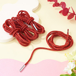 4Pcs Rhinestone Round Cord Shoelace&nbsp;FIND-TA0010-44P-02
