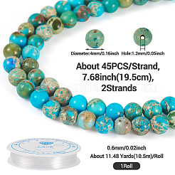 DIY Natural Regalite/Imperial Jasper/Sea Sediment Jasper Beads Bracelets  Making KIts&nbsp;DIY-TA0002-69A