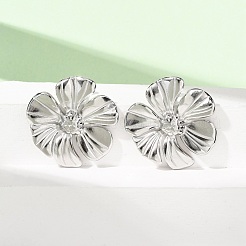 Valentine's Day 304 Stainless Steel Stud Earrings&nbsp;EJEW-C184-01B-P