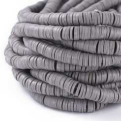 Flat Round Handmade Polymer Clay Beads&nbsp;CLAY-R067-6.0mm-40