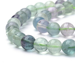 Natural Fluorite Beads Strands&nbsp;G-S150-38-6mm