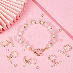 10Pcs Brass Toggle Clasps&nbsp;KK-BBC0013-30B