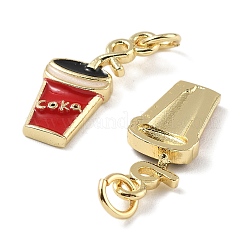 Brass Pendants&nbsp;KK-H002-07A-G-RS