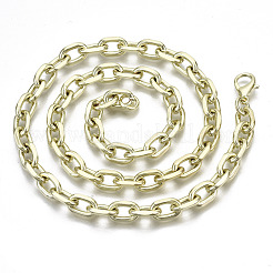 Iron Cable Chains Necklace Making&nbsp;MAK-N034-003B-14KC
