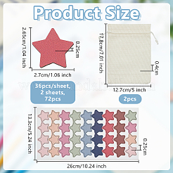 Wood Star Sheets for Wooden Personalized Reward Jars&nbsp;DIY-H0899-657A