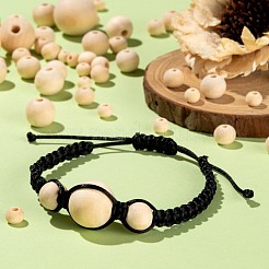 1000Pcs 7 Size Natural Unfinished Wood Beads&nbsp;WOOD-ZZ0001-01