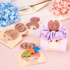 50Pcs 2 Styles Hair Tie Display Cards&nbsp;CDIS-TA0001-28