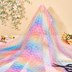 Gradient Polyester Fabric&nbsp;DIY-WH0683-94