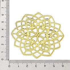 Rack Plating Iron Filigree Cabochons&nbsp;IFIN-Q134-14G