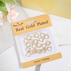 20Pcs Brass Huggie Hoop Earring Findings&nbsp;KK-BBC0014-57