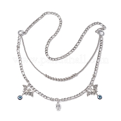 Halloween 304 Stainless Steel Double Layer Waist Chain Belts&nbsp;NJEW-C00036