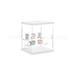 3-Tier Transparent Acrylic Minifigures Display Case&nbsp;ODIS-WH0043-68B