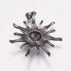 Brass Micro Pave Cubic Zirconia Pendants&nbsp;ZIRC-E143-57