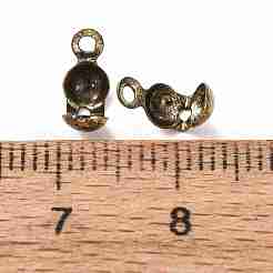 Brass Bead Tips&nbsp;KK-CBA8EB2-02AB
