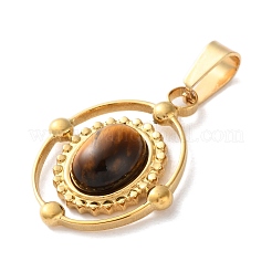 Natural Tiger Eye Pendants&nbsp;STAS-C120-14G-06