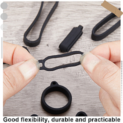 50Pcs 10 Styles Silicone Pendant&nbsp;SIL-CP0001-07