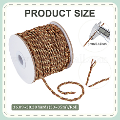 3-Ply Round Twisted Polyester Cord&nbsp;OCOR-WH0105-089C