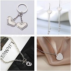 20Pcs 5 Style 304 Stainless Steel Charms&nbsp;STAS-UN0026-92