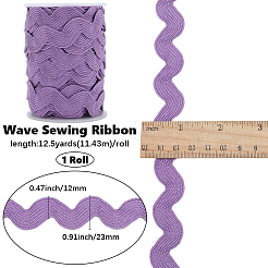 Polyester Wave Lace Trim Ribbon&nbsp;OCOR-GF0004-36B-07