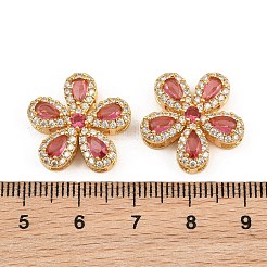 Brass Micro Pave Cubic Zirconia Pendants&nbsp;CU-CBA3D67-06G-02