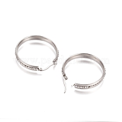304 Stainless Steel Geometric Hoop Earrings for Women&nbsp;STAS-D171-33C-P