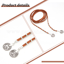 3Pcs 3 Colors Wool Cord Lariat Necklaces Set&nbsp;NJEW-AN0001-27