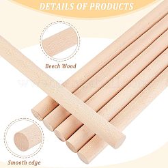 Beech Wood Sticks&nbsp;DIY-WH0325-96H