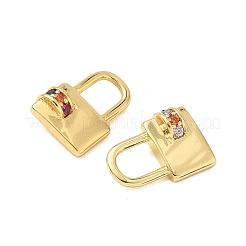 Brass with Colorful Cubic Zirconia Pendants&nbsp;KK-G536-27G