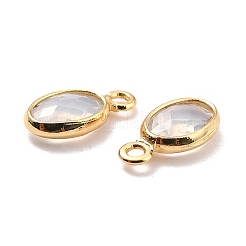 Eco-Friendly Brass with Glass Pendants&nbsp;KK-K268-01F