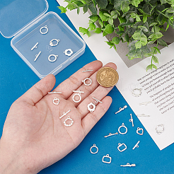 8 Styles Brass Toggle Clasps&nbsp;KK-PH0010-65
