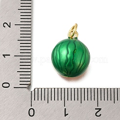 Rack Plating Brass Enamel Pendants&nbsp;KK-M079-14B-G