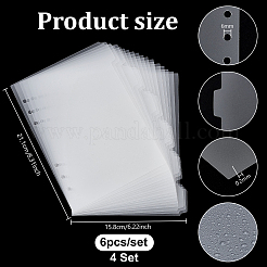 Plastic Binder Dividers&nbsp;AJEW-WH0485-84A