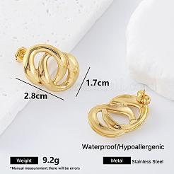 304 Stainless Steel Stud Earrings for Women&nbsp;HR2125