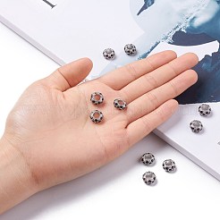 Alloy Rhinestone European Beads&nbsp;X-CPDL-H998-2