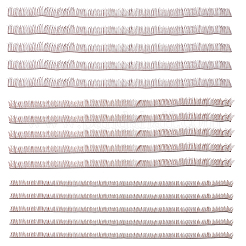 15Pcs 3 Styles Plush Craft Doll Eyelashes Strips&nbsp;DOLL-CP0001-07B