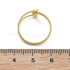 Ion Plating(IP) 304 Stainless Steel Cuff Rings&nbsp;RJEW-P131-02G