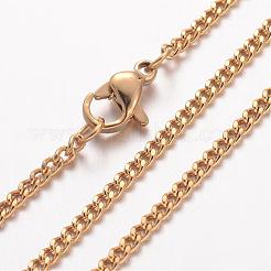 Ion Plating(IP) 304 Stainless Steel Necklace&nbsp;MAK-K004-11G