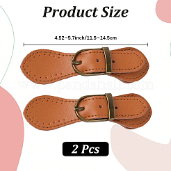 CutHollow 2Pcs Leather Toggle Buckle&nbsp;AJEW-CL0001-26B